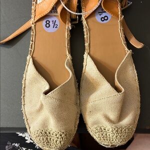 Nautica Cream Espadrille Flats